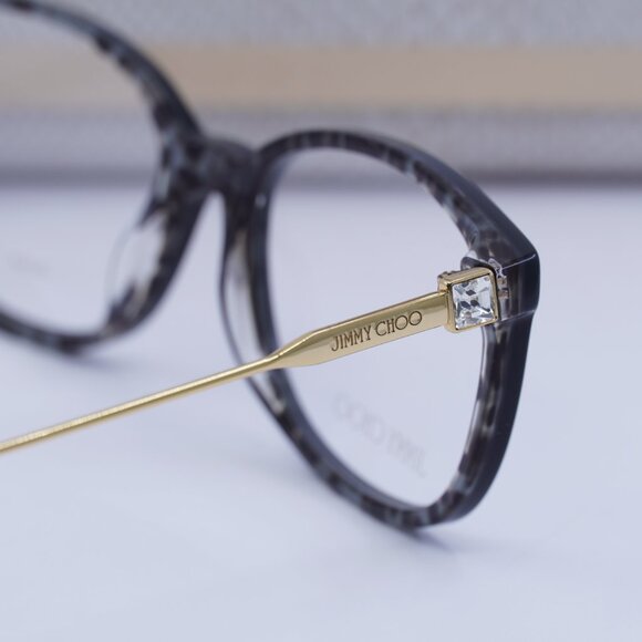Final Price! Jimmy Choo JC302 07T3 00 Black/Gold Eyeglasses 53mm - Picture 9 of 10